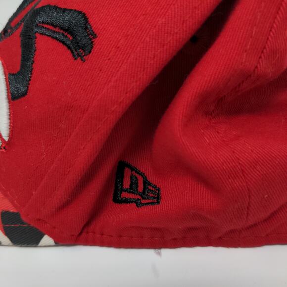 New Era Boys Cincinnati Reds Camo Red Snapback Hat Size Child Embroidered Logo - Picture 6 of 11